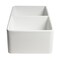 Alfi Brand White Smooth Apron 33" x 18" Double Bowl Fireclay Farm Sink ABF3318D-W - alternate 2